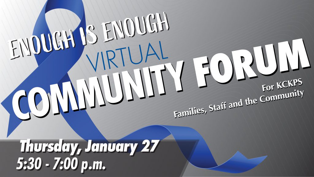 Enough is Enough Community Forum poster