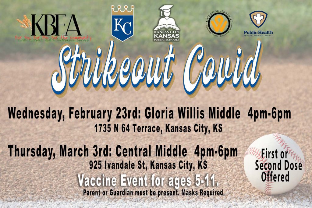 Strikeout COVID graphic